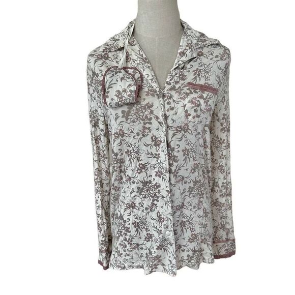 Tart Intimates long sleeve pajamas with eye mask size Small - Picture 14 of 15